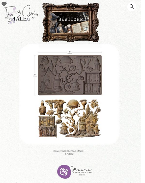 Bewitched Decor Mould Halloween Decor Mould Chocolate Mould Resin  Furniture Flip  Mould Q2 2025