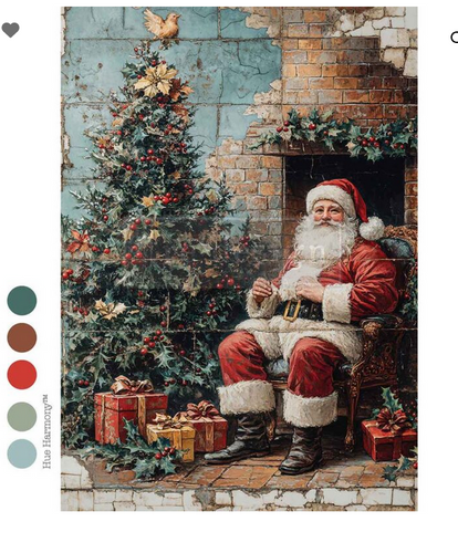 Cozy Claus Corner Christmas Decoupage Paper – A4 Redesign by Prima  Decoupage Paper Q4 2025