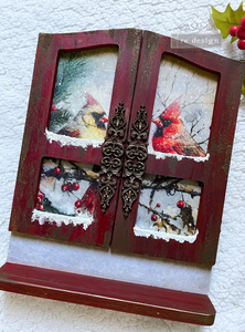 Crimson Noel Christmas Decoupage Paper – A4 Redesign by Prima  Decoupage Paper Q4 2025