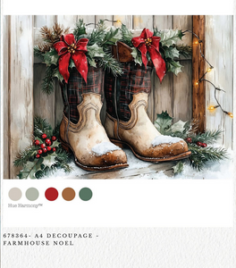 Farmhouse Noel Christmas Decoupage Paper – A4 Redesign by Prima  Decoupage Paper Q4 2025