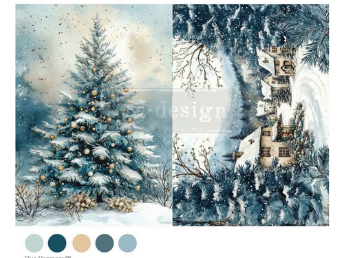 Silent Night Sparkle Christmas Decoupage Paper – A4 Redesign by Prima  Decoupage Paper Q4 2025 (Copy)