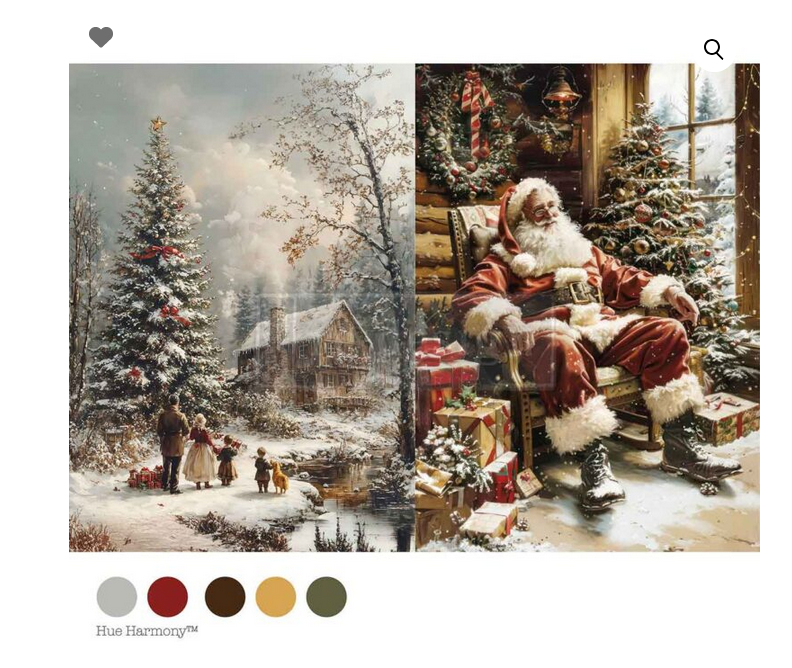 Silent Night Stories Santa Christmas Decoupage Paper – A4 Redesign by Prima  Decoupage Paper Q4 2025