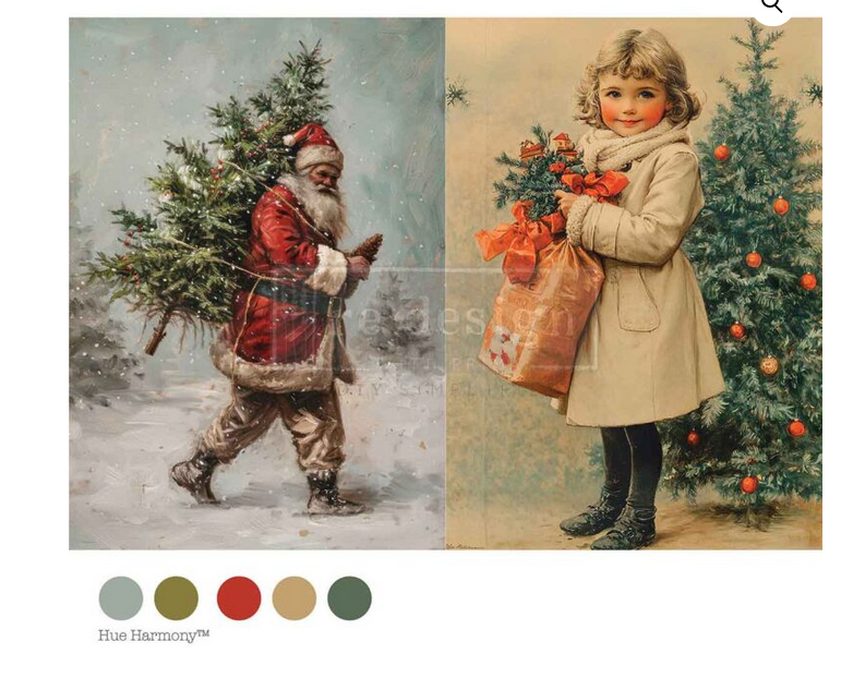 Vintage Tidings Christmas Decoupage Paper – A4 Redesign by Prima  Decoupage Paper Q4 2025