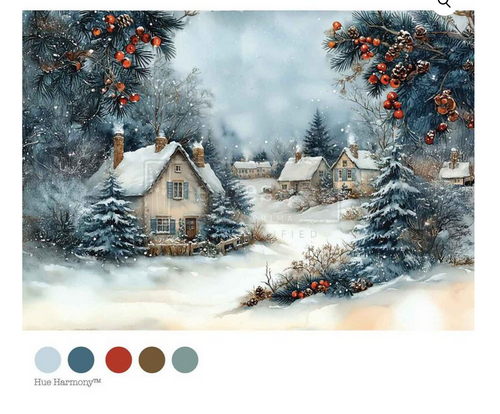 Winter Hearth Christmas Decoupage Paper – A4 Redesign by Prima  Decoupage Paper Q4 2025