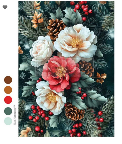 Winters Grace Christmas Decoupage Paper – A4 Redesign by Prima  Decoupage Paper Q4 2025