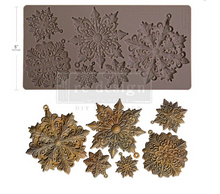 Frosted Snowflake Wonders Ornament  Christmas Tree Mold ReDesign by Prima Decor Mould Chocolate Mould Resin Mould Furniture Flip Mould Q3 2025