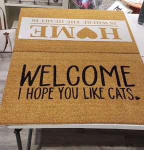 DROP IN: DIY Project- Decorate Your Own Front Door Mat