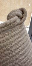 Cream and Dark Navy Two Tone Nesting Baskets with Handles