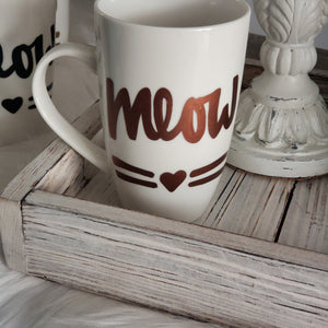 "Meow" Latte Mug