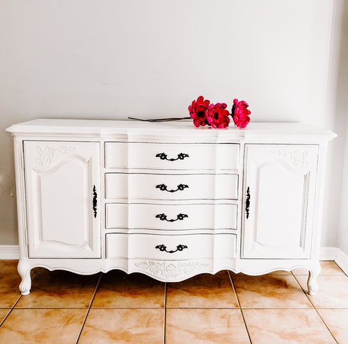 French Provincial Low Dresser / Buffet / TV Unit  in Casement