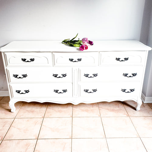 French Provincial Low Dresser / Buffet / TV Unit  in Casement