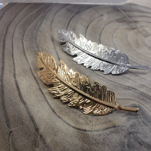 Feather Hair Clip Barrette