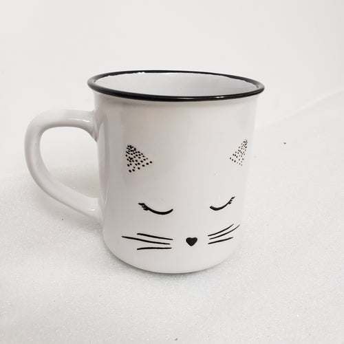 Cat Face Ceramic Mug