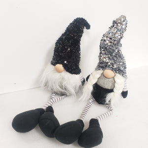 Sitting Sequin Hat Christmas Gnome