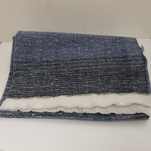 Blanket Scarf - Blue and Black