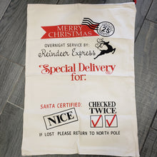 DIY KIT - Santa Sack - Personalize with Name - 3 Design Options