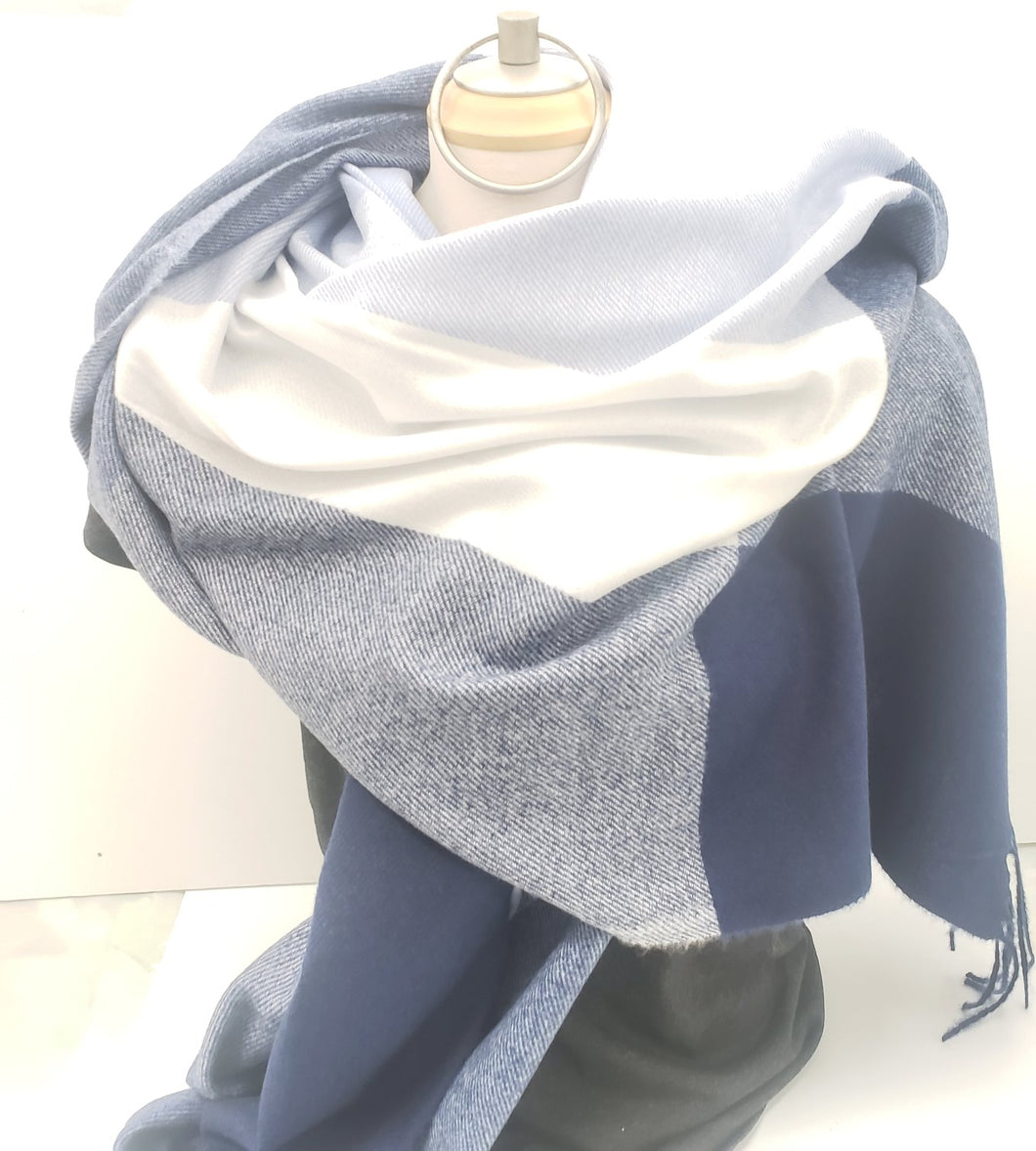 Blanket Scarf - Blue
