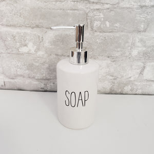 White Soap Dispenser - Soap