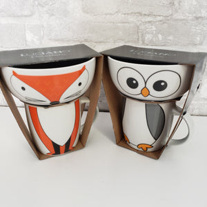 Mug and Bowl Set - Fox or Owl