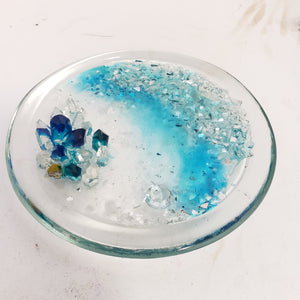 Resin Geode Crystal Ring Dish