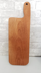 JRV Hand Crafted Off Set Handle Charcuterie Wood Cutting Board 6.5"x 19.5 inches