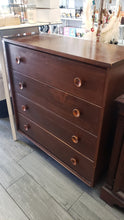 Vintage Tall Boy Dresser with Legs in Damask by Fusion Mineral Paint