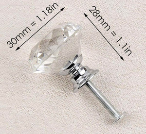 30mm Crystal Knob for Furniture