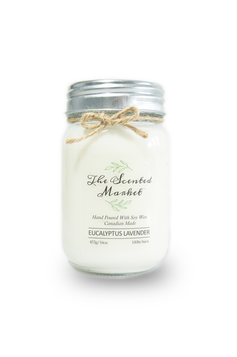 Eucalyptus Lavender Soy Wax Candle - The Scented Market