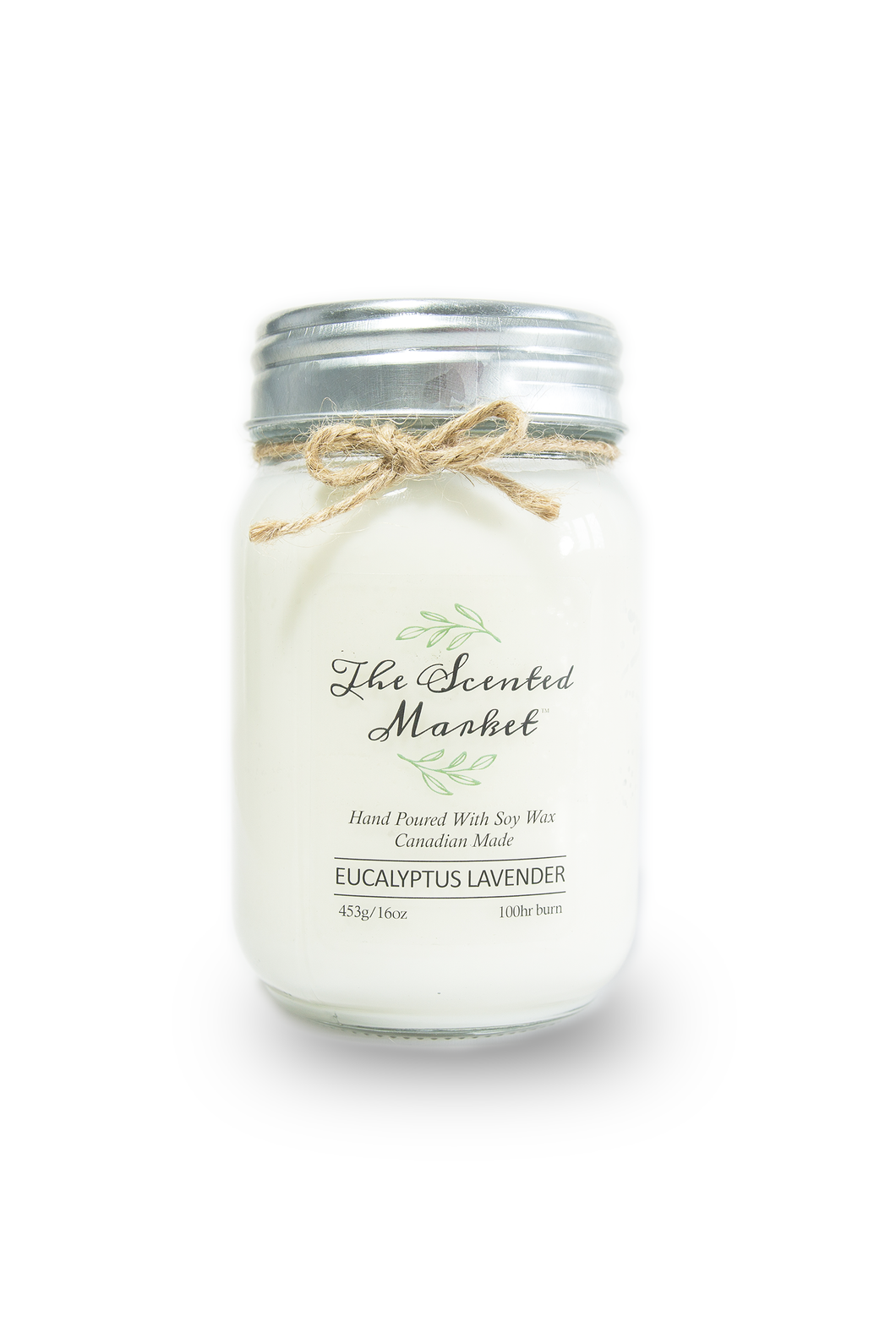 Eucalyptus Lavender Soy Wax Candle - The Scented Market