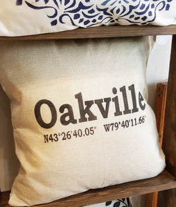 Oakville Pillow or Custom Location
