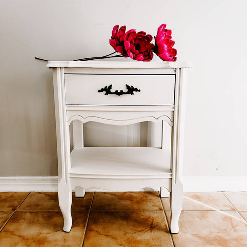 French Provincial Side Table / Night Stand  in Casement