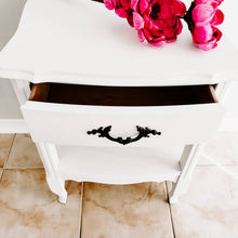 French Provincial Side Table / Night Stand  in Casement