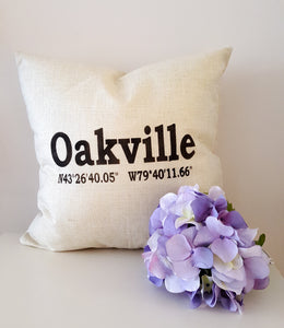 Oakville Pillow or Custom Location