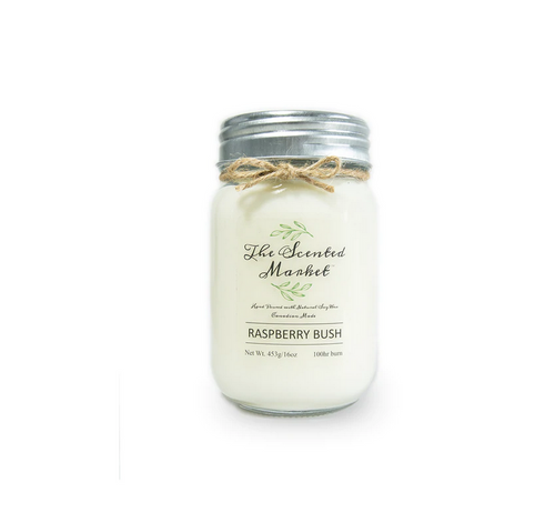 Raspberry Bush Soy Wax Candle - The Scented Market