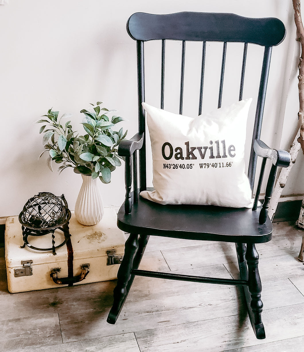 Rocking Chair in Coal Black by Fusion Mineral Paint