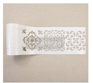 Casa Blanca Tile Redesign Stick & Style Stencil Roll 4″ 15 yards