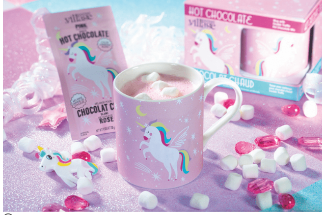 Unicorn Mug with  Hot Chocolate Mix Gift Set- Gourmet Village