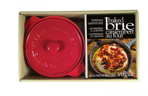 Red Brie Baker with Cranberries and Almonds Toppings Kit - Gourmet Village