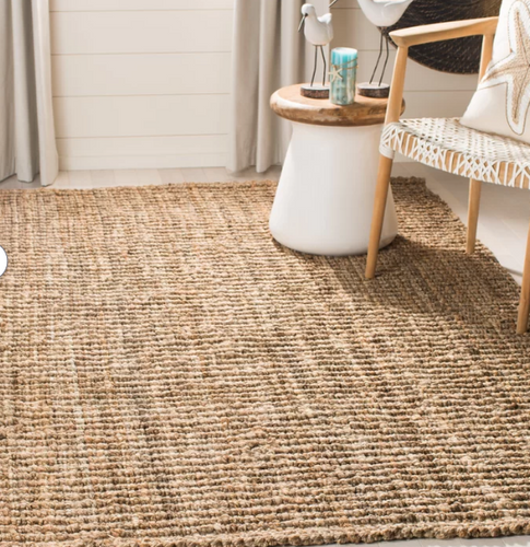 Handmade Jute/Sisal Natural Area Rug 3x3 ft