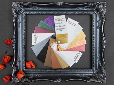 Metallic Gilding Wax and Mousses Fan Deck - Dixie Belle Paint