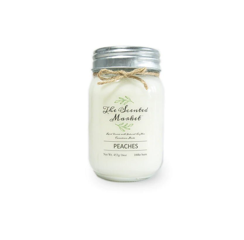 Peaches Soy Wax Candle - The Scented Market