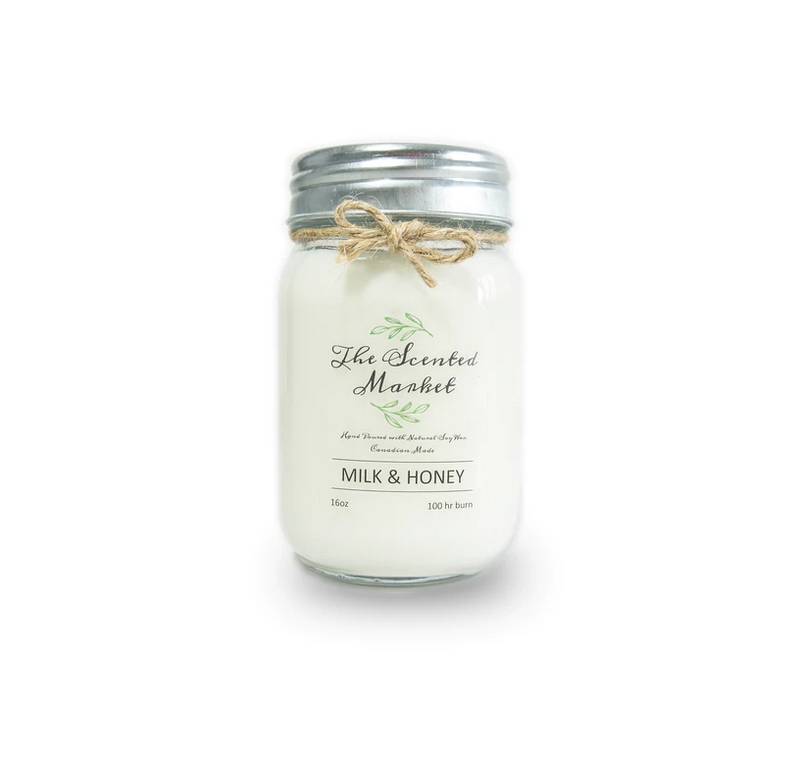 Milk & Honey Soy Wax Candle - The Scented Market