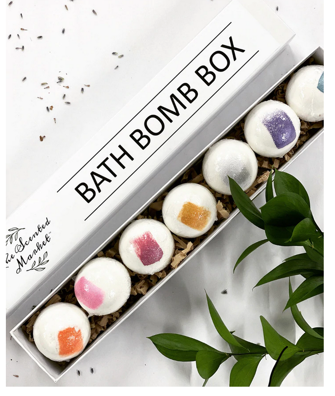 Bath Bomb Box Gift Set- The Scented Market