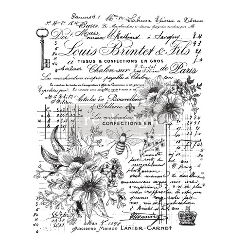 Lovely Ledger- Redesign with Prima Decor Transfer