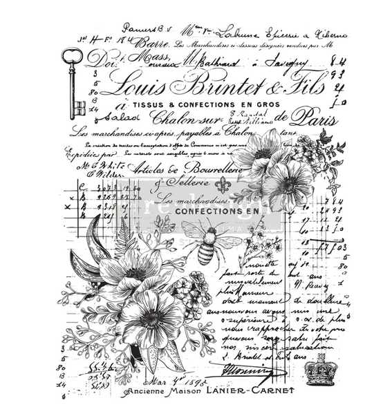 Lovely Ledger- Redesign with Prima Decor Transfer