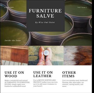 White Tea - Furniture Salve -  Wise Owl Paint - 4oz or 8oz