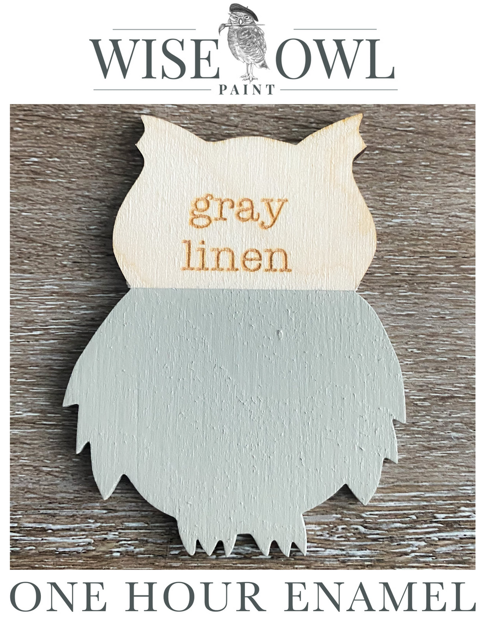 Gray Linen- One Hour Enamel - OHE - Quart 32oz- Wise Owl Paint
