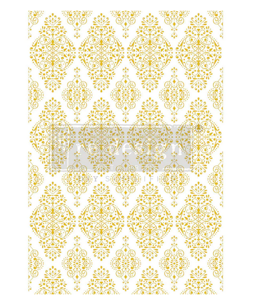Kacha - Golden Damask - Redesign with Prima Decor Transfer