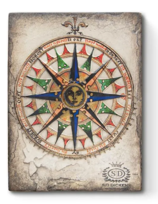T566 Catalan Compass  - Sid Dickens Tile