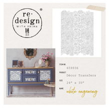 White Engraving - Redesign with Prima Decor Transfer
